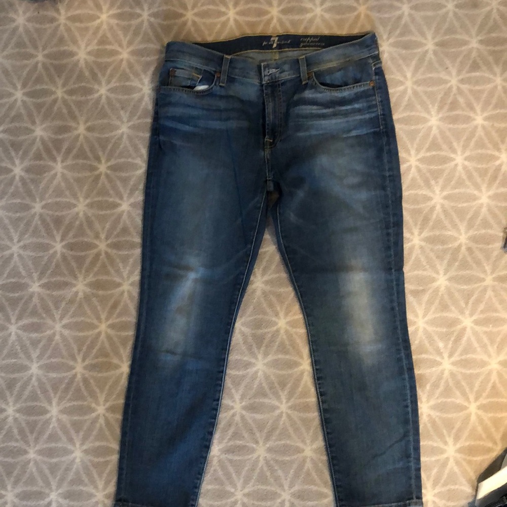 7 for all Mankind Cropped Gwenevere Jeans